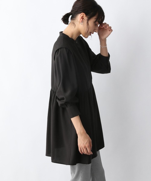 A part by（アパートバイ）の「RyNyペプラムシャツ_長袖　227957（シャツ/ブラウス・レディース・オフホワイト/ブラック/カーキ・FREE）」の19枚目の写真