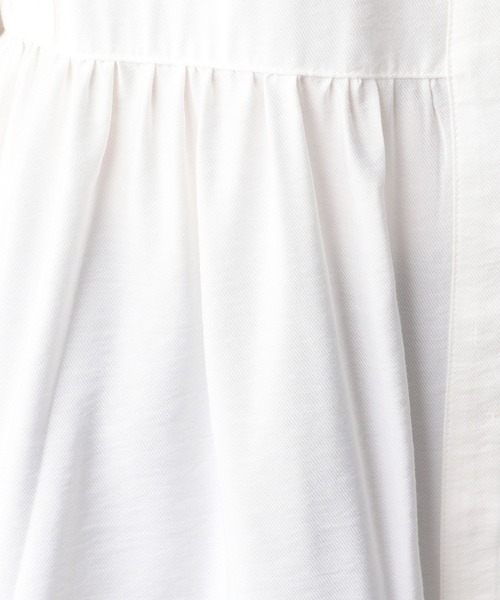 A part by（アパートバイ）の「RyNyペプラムシャツ_長袖　227957（シャツ/ブラウス・レディース・オフホワイト/ブラック/カーキ・FREE）」の21枚目の写真