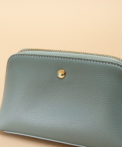 Samantha Thavasa（サマンサタバサ）の「シンプルポーチ 大サイズ（ポーチ・レディース・ブラック/ミント/グレイッシュベージュ/ピンク・FREE）」の6枚目の写真