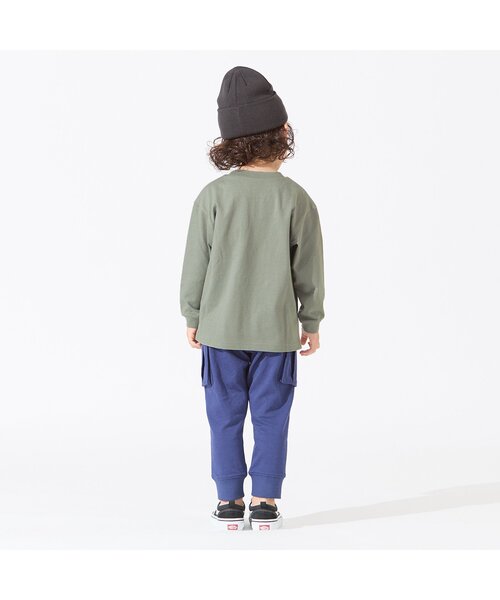 BREEZE（ブリーズ）の「2柄5色ポケットTシャツ（Tシャツ/カットソー・キッズ・ブラック/エンジ/グレー/オフホワイト/ベージュ・110/120/150/130/140/100/160/90）」の10枚目の写真