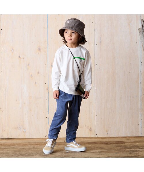 BREEZE（ブリーズ）の「2柄5色ポケットTシャツ（Tシャツ/カットソー・キッズ・ブラック/エンジ/グレー/オフホワイト/ベージュ・110/120/150/130/140/100/160/90）」の7枚目の写真