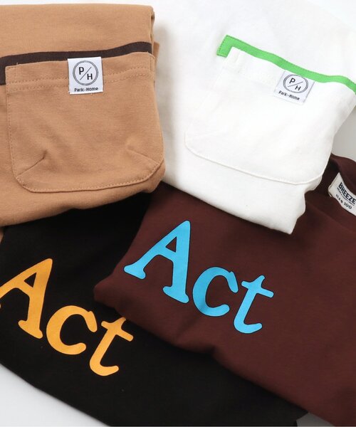 BREEZE（ブリーズ）の「2柄5色ポケットTシャツ（Tシャツ/カットソー・キッズ・ブラック/エンジ/グレー/オフホワイト/ベージュ・110/120/150/130/140/100/160/90）」の12枚目の写真