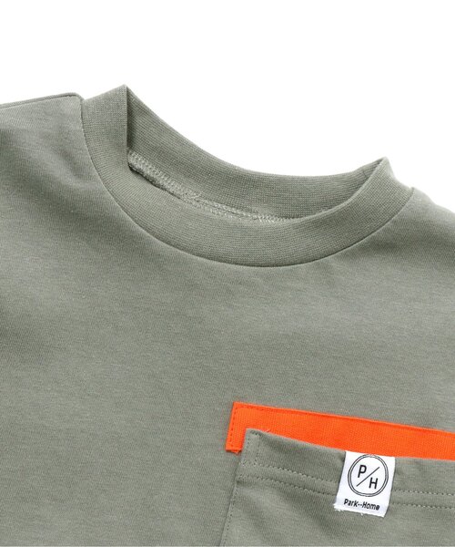 BREEZE（ブリーズ）の「2柄5色ポケットTシャツ（Tシャツ/カットソー・キッズ・ブラック/エンジ/グレー/オフホワイト/ベージュ・110/120/150/130/140/100/160/90）」の20枚目の写真