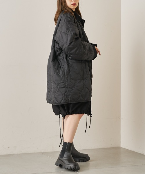 Chico（チコ）の「3wayライナー付きボリュームモッズ（モッズコート・レディース・カーキ/ブラック・FREE）」の10枚目の写真