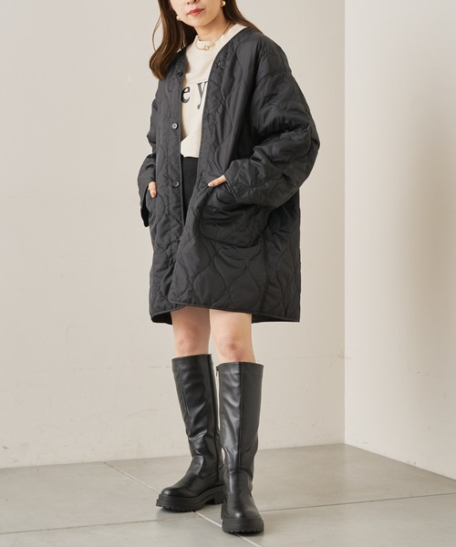 Chico（チコ）の「3wayライナー付きボリュームモッズ（モッズコート・レディース・カーキ/ブラック・FREE）」の11枚目の写真