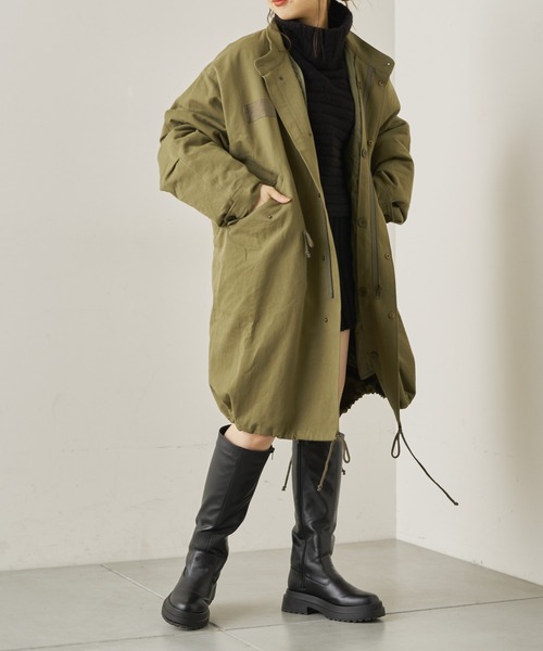 Chico（チコ）の「3wayライナー付きボリュームモッズ（モッズコート・レディース・カーキ/ブラック・FREE）」の22枚目の写真