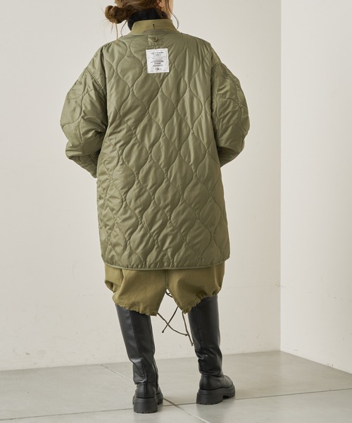 Chico（チコ）の「3wayライナー付きボリュームモッズ（モッズコート・レディース・カーキ/ブラック・FREE）」の21枚目の写真