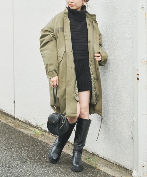 Chico（チコ）の「3wayライナー付きボリュームモッズ（モッズコート・レディース・カーキ/ブラック・FREE）」の17枚目の写真