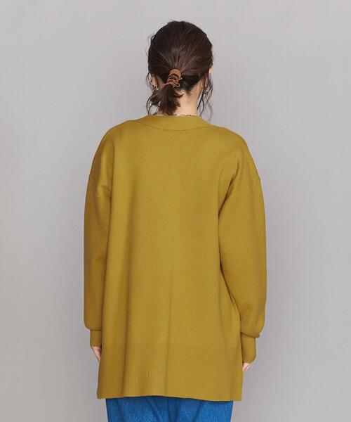 BEAUTY&YOUTH UNITED ARROWS（ビューティーアンドユースユナイテッドアローズ）の「BY Vネックニット カーディガン -ウォッシャブル-◆（カーディガン/ボレロ・レディース・ブラック/イエロー/モカ・FREE）」の7枚目の写真