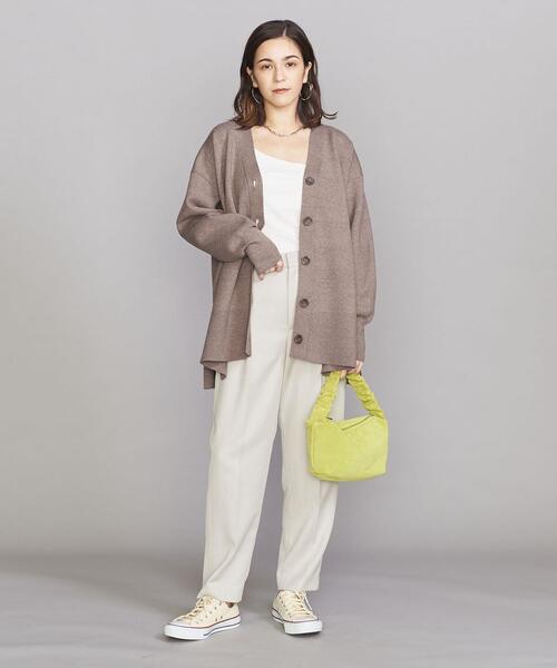 BEAUTY&YOUTH UNITED ARROWS（ビューティーアンドユースユナイテッドアローズ）の「BY Vネックニット カーディガン -ウォッシャブル-◆（カーディガン/ボレロ・レディース・ブラック/イエロー/モカ・FREE）」の13枚目の写真