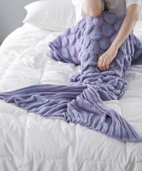 あったかい脚を温めてくれるマーメイドブランケット