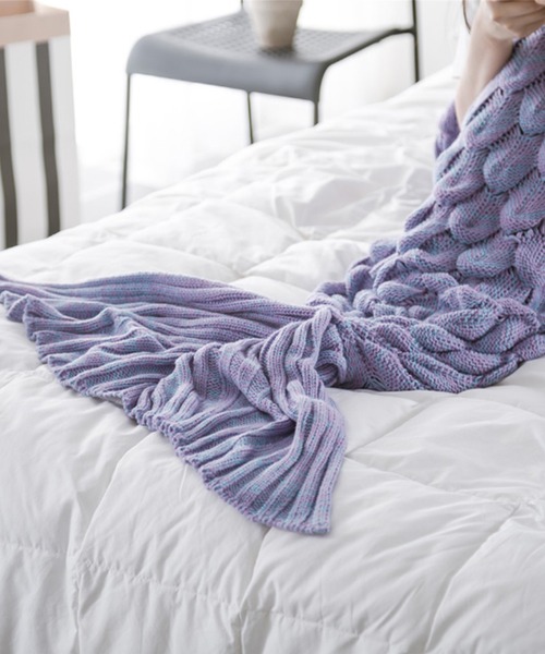aimoha（アイモハ）の「あったかい☆脚を温めてくれる☆マーメイドブランケット（ブランケット・レディース・ライトグレー/チョコ/グリーン/ブルー/パープル/ピンク・FREE）」の18枚目の写真