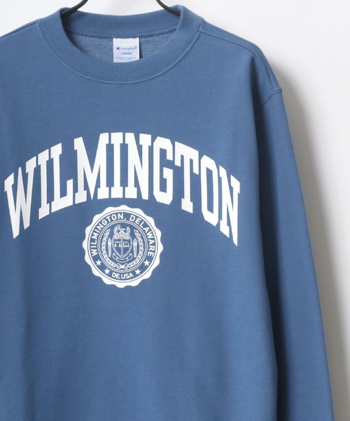 Champion（チャンピオン）の「Champion/チャンピオン カレッジプリント クルーネック スウェット トレーナー（スウェット・メンズ・ホワイト/ブラック/グレー/ブルー・M/XL/L）」の4枚目の写真