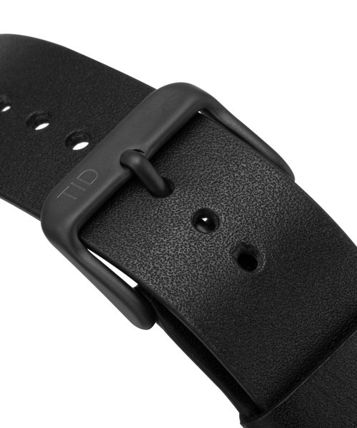 TID　Watches　（ティッド　ウォッチ　）の「「TID Watches ティッドウォッチズ」No.4 レザーバンド 40mm（アナログ腕時計・メンズ・ブラック×ブラック/ブラック系・FREE）」の3枚目の写真