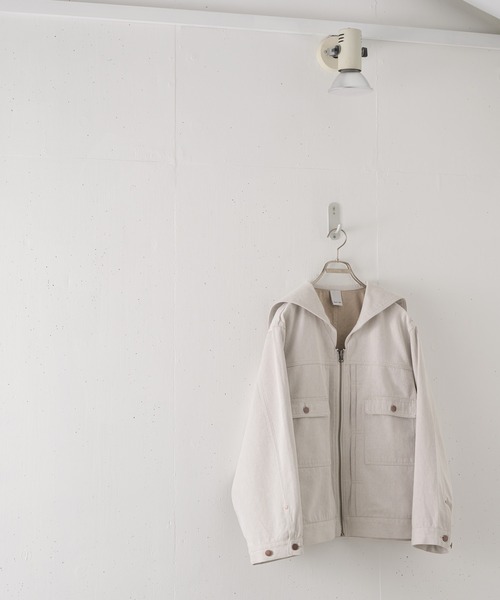 CASPER JOHN（キャスパージョン）の「【UPCYCLED TEXTILE】 Sailor zip blouson/セーラージップブルゾン（ブルゾン・メンズ・ホワイト/ネイビー・SMALL/MEDIUM/LARGE）」の15枚目の写真