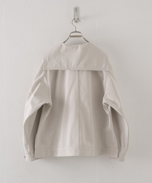 CASPER JOHN（キャスパージョン）の「【UPCYCLED TEXTILE】 Sailor zip blouson/セーラージップブルゾン（ブルゾン・メンズ・ホワイト/ネイビー・SMALL/MEDIUM/LARGE）」の18枚目の写真