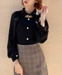 Crea titty&Co. PETIT | 【Crea titty&Co.PETIT】デコルテオープントップスⅡ(Tシャツ/カットソー)