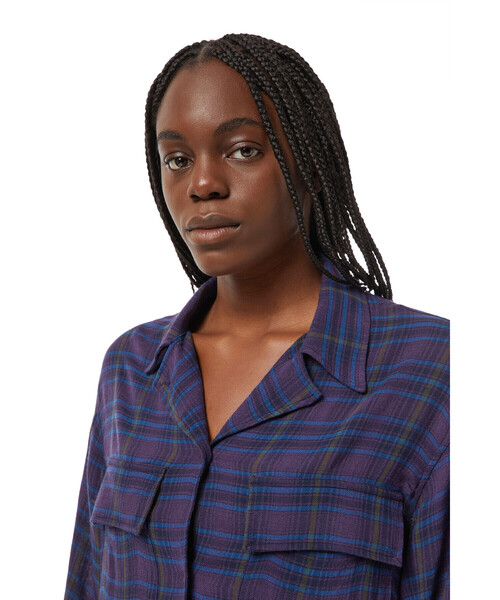 DIESEL（ディーゼル）の「レディース チェックシャツ ショート丈 オープンカラー（シャツ/ブラウス・レディース・エンジ/イエロー・SMALL/MEDIUM/X-SMALL/LARGE）」の8枚目の写真