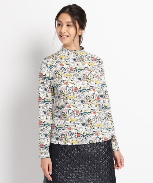 セール グラフィックデザイン Adabat アダバット のtシャツ カットソー グラフィックデザイン Tシャツ カットソー モックネックシャツ Adabat アダバット のファッション モックネックシャツ Tシャツ カットソー 吸湿発熱