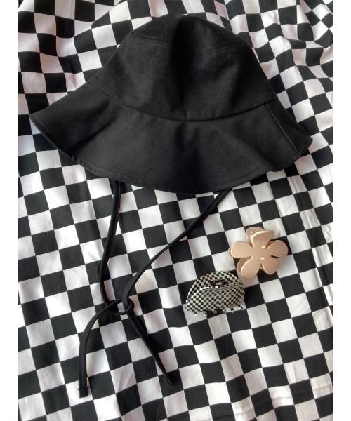 WC（ダブル シー）の「シンプルストラップハット（ハット・レディース・ブラック・FREE）」の7枚目の写真