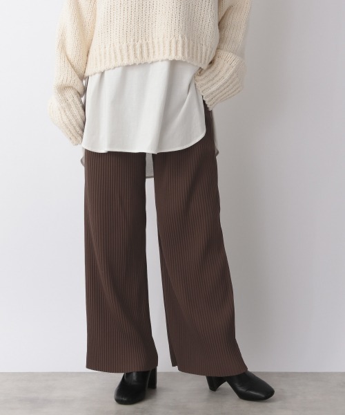 LOWRYS FARM（ローリーズファーム）の「ｓｅｌｆｃｕｔウラキモウパンツ　254665（その他パンツ・レディース・ブラック/ブラウン/グリーン/アイボリー・FREE）」の10枚目の写真