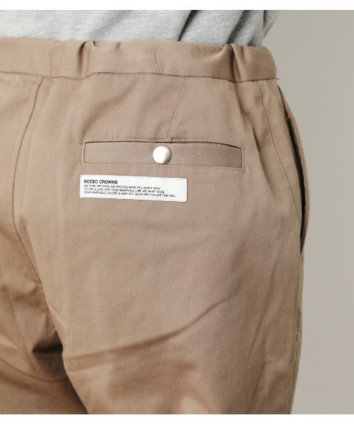 RODEO CROWNS WIDE BOWL（ロデオクラウンズワイドボウル）の「ウェッピングベルトパンツ（チノパンツ・メンズ・カーキ/ブラック/ベージュ・MEDIUM/LARGE）」の15枚目の写真