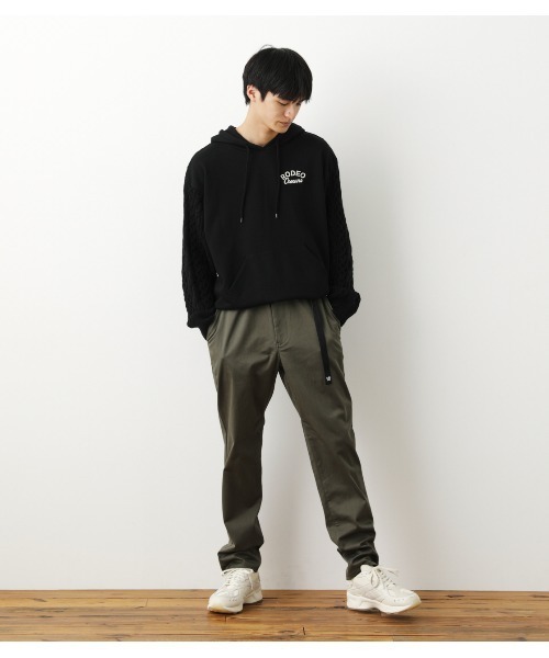 RODEO CROWNS WIDE BOWL（ロデオクラウンズワイドボウル）の「ウェッピングベルトパンツ（チノパンツ・メンズ・カーキ/ブラック/ベージュ・MEDIUM/LARGE）」の18枚目の写真