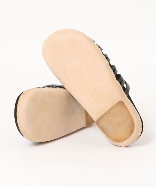 JVAM（ジェーヴィエーエム）の「【men's】JVAMジェイヴイエイエム 31380/OKA-OPANCA NET SLIDERS（サンダル・メンズ・ライトブラウン/ブラック・42/41/40/39）」の4枚目の写真