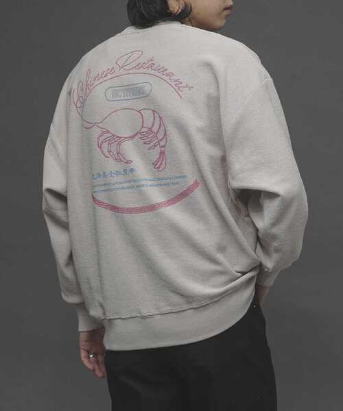 SENSE OF PLACE by URBAN RESEARCH（センスオブプレイスバイアーバンリサーチ）の「『XLサイズあり』インサイドアウトグラフィックスウェットシャツ（スウェット・メンズ・ブルー/ライトベージュ・MEDIUM/LARGE/X-LARGE）」の2枚目の写真