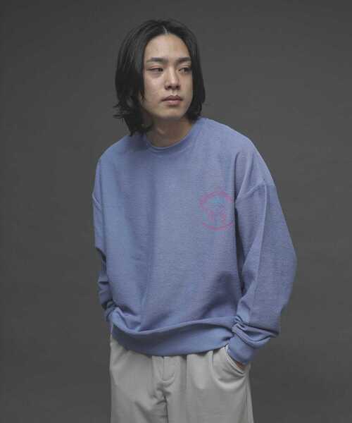 SENSE OF PLACE by URBAN RESEARCH（センスオブプレイスバイアーバンリサーチ）の「『XLサイズあり』インサイドアウトグラフィックスウェットシャツ（スウェット・メンズ・ブルー/ライトベージュ・MEDIUM/LARGE/X-LARGE）」の3枚目の写真