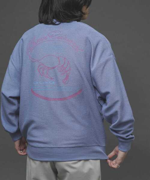 SENSE OF PLACE by URBAN RESEARCH（センスオブプレイスバイアーバンリサーチ）の「『XLサイズあり』インサイドアウトグラフィックスウェットシャツ（スウェット・メンズ・ブルー/ライトベージュ・MEDIUM/LARGE/X-LARGE）」の4枚目の写真