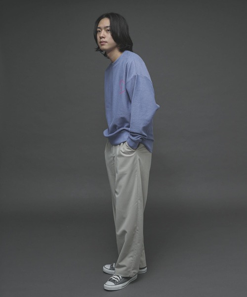 SENSE OF PLACE by URBAN RESEARCH（センスオブプレイスバイアーバンリサーチ）の「『XLサイズあり』インサイドアウトグラフィックスウェットシャツ（スウェット・メンズ・ブルー/ライトベージュ・MEDIUM/LARGE/X-LARGE）」の5枚目の写真