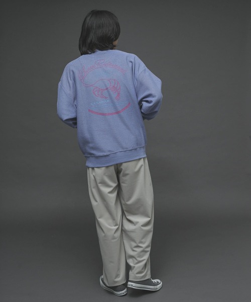 SENSE OF PLACE by URBAN RESEARCH（センスオブプレイスバイアーバンリサーチ）の「『XLサイズあり』インサイドアウトグラフィックスウェットシャツ（スウェット・メンズ・ブルー/ライトベージュ・MEDIUM/LARGE/X-LARGE）」の6枚目の写真