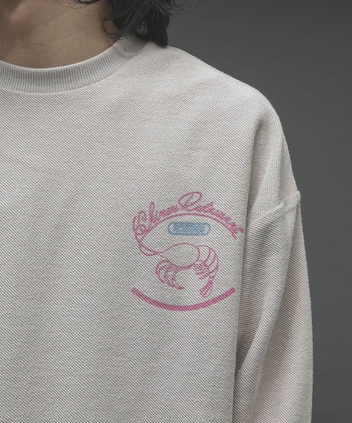 SENSE OF PLACE by URBAN RESEARCH（センスオブプレイスバイアーバンリサーチ）の「『XLサイズあり』インサイドアウトグラフィックスウェットシャツ（スウェット・メンズ・ブルー/ライトベージュ・MEDIUM/LARGE/X-LARGE）」の10枚目の写真