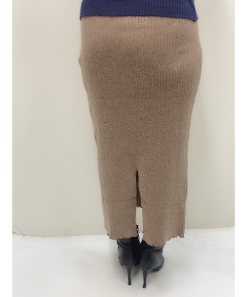 おしゃれスタ(オシャレスタ)の「【HARBOR ハーバー】カシミヤリブニットスカート(BP)(スカート・レディース・ベージュ/モカ/ベージュ系・M/S)」の10枚目の写真