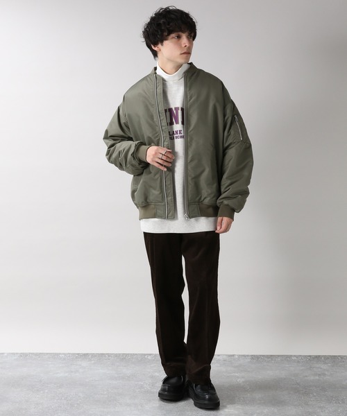 RAGEBLUE（レイジブルー）の「＜SIGNAL SPORTS＞カレッジ裏起毛スウェットクルー/254695（スウェット・メンズ・ホワイト/パープル/ネイビー/グレー/イエロー・MEDIUM/LARGE/X-LARGE）」の12枚目の写真