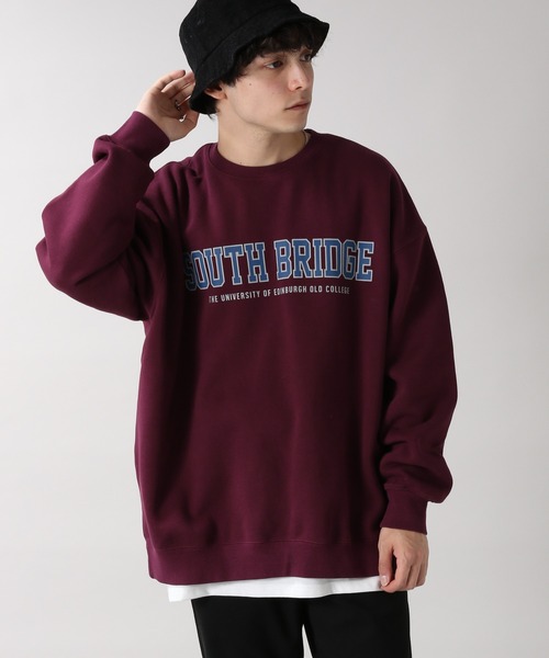 RAGEBLUE（レイジブルー）の「＜SIGNAL SPORTS＞カレッジ裏起毛スウェットクルー/254695（スウェット・メンズ・ホワイト/パープル/ネイビー/グレー/イエロー・MEDIUM/LARGE/X-LARGE）」の19枚目の写真