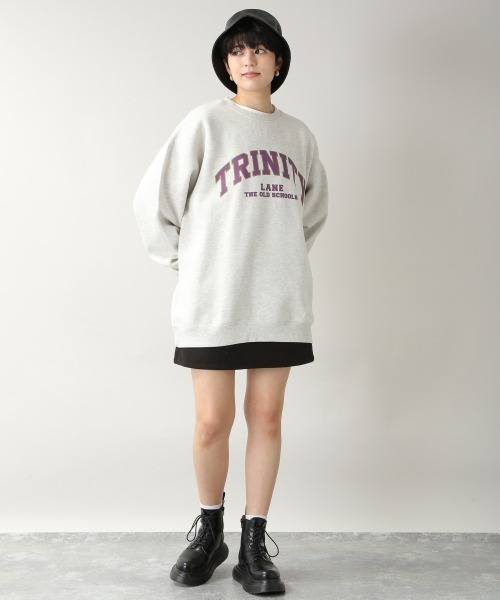 RAGEBLUE（レイジブルー）の「＜SIGNAL SPORTS＞カレッジ裏起毛スウェットクルー/254695（スウェット・メンズ・ホワイト/パープル/ネイビー/グレー/イエロー・MEDIUM/LARGE/X-LARGE）」の7枚目の写真