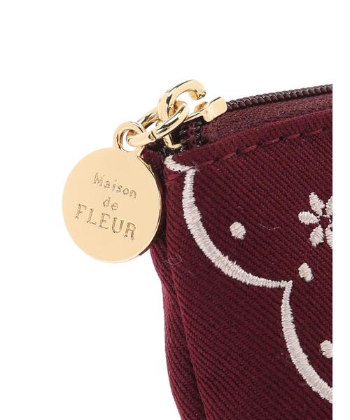 Favorite 刺繍&レース　雪花レースポンチョ　ワインカラー Favorite 刺繍&レース 雪花レースポンチョ ワインカラー