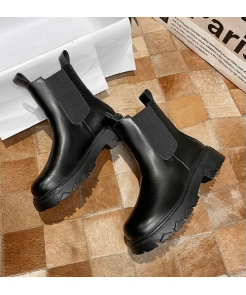 MAISON BREEZE(メゾンブリーズ)の「【MAISON BREEZE】ブリティッシュサイドゴアブーツ KNF(ブーツ・レディース・ブラック・40/38/39/35/36/37)」の6枚目の写真