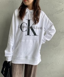 [Calvin Klein Jeans/カルバンクラインジーンズ] A-REG モノグラムスウェットパーカー