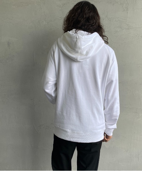 Calvin Klein Jeans（カルヴァンクラインジーンズ）の「[Calvin Klein Jeans/カルバンクラインジーンズ] A-REG モノグラムスウェットパーカー（パーカー・レディース・ブラック/ホワイト・L/M/XL）」の9枚目の写真