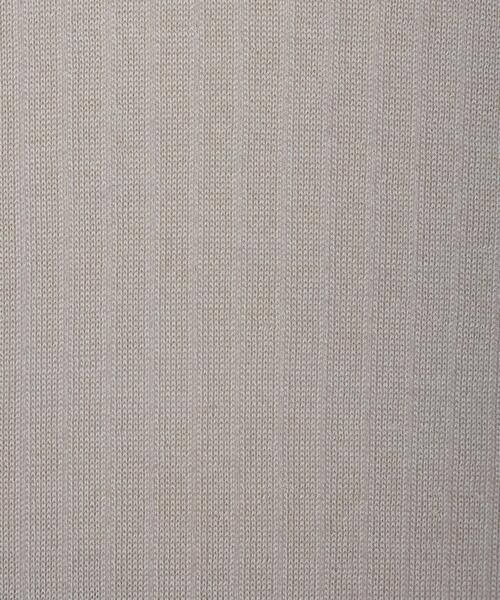 Drawer(ドゥロワー)の「<Drawer(ドゥロワー)> 18Gカシミヤシルクリブクルーネックニット 22SS(ニット/セーター・レディース・ライトグレー/ベージュ・1/2)」の7枚目の写真