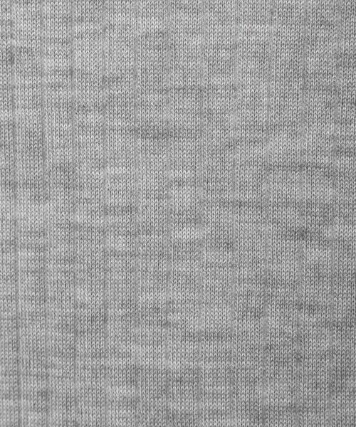 Drawer(ドゥロワー)の「<Drawer(ドゥロワー)> 18Gカシミヤシルクリブクルーネックニット 22SS(ニット/セーター・レディース・ライトグレー/ベージュ・1/2)」の8枚目の写真