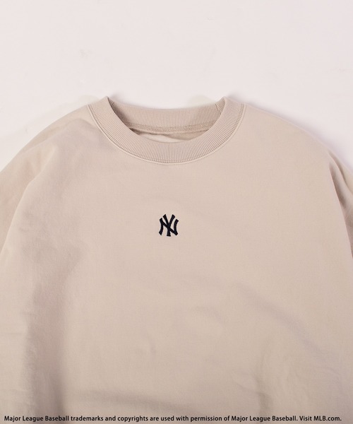 BACK TO THE FIELD（バック トゥー ザ フィールド）の「【MLB】オーバーサイズワンポイントロゴトップス（スウェット・レディース・ベージュ/ネイビー/キャメル・FREE）」の5枚目の写真