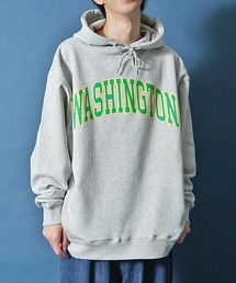 カレッジプリントスウェットパーカー メンズ スウェット フーディー 春服