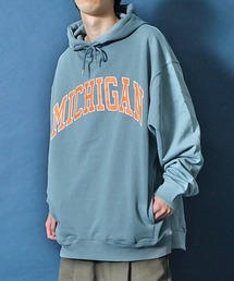 カレッジプリントスウェットパーカー メンズ スウェット フーディー 春服