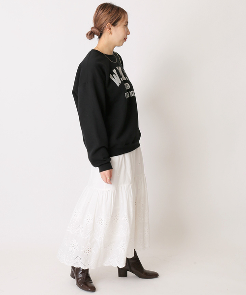 U by SPICK&SPAN(ユーバイスピックアンドスパン)の「≪追加≫カットワークレーススカート3◆(スカート・レディース・ホワイト・36/38)」の18枚目の写真