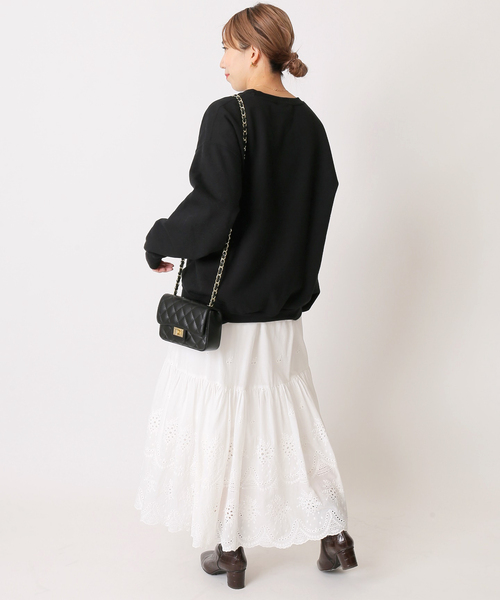 U by SPICK&SPAN(ユーバイスピックアンドスパン)の「≪追加≫カットワークレーススカート3◆(スカート・レディース・ホワイト・36/38)」の19枚目の写真