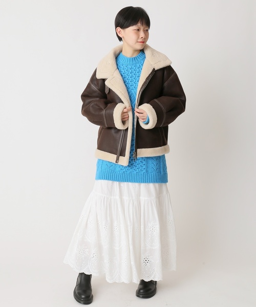 U by SPICK&SPAN(ユーバイスピックアンドスパン)の「≪追加≫カットワークレーススカート3◆(スカート・レディース・ホワイト・36/38)」の13枚目の写真